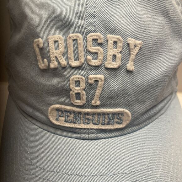 Reebok NHL Crosby Pittsburgh Penguins Light Blue cap hat - Picture 2 of 7